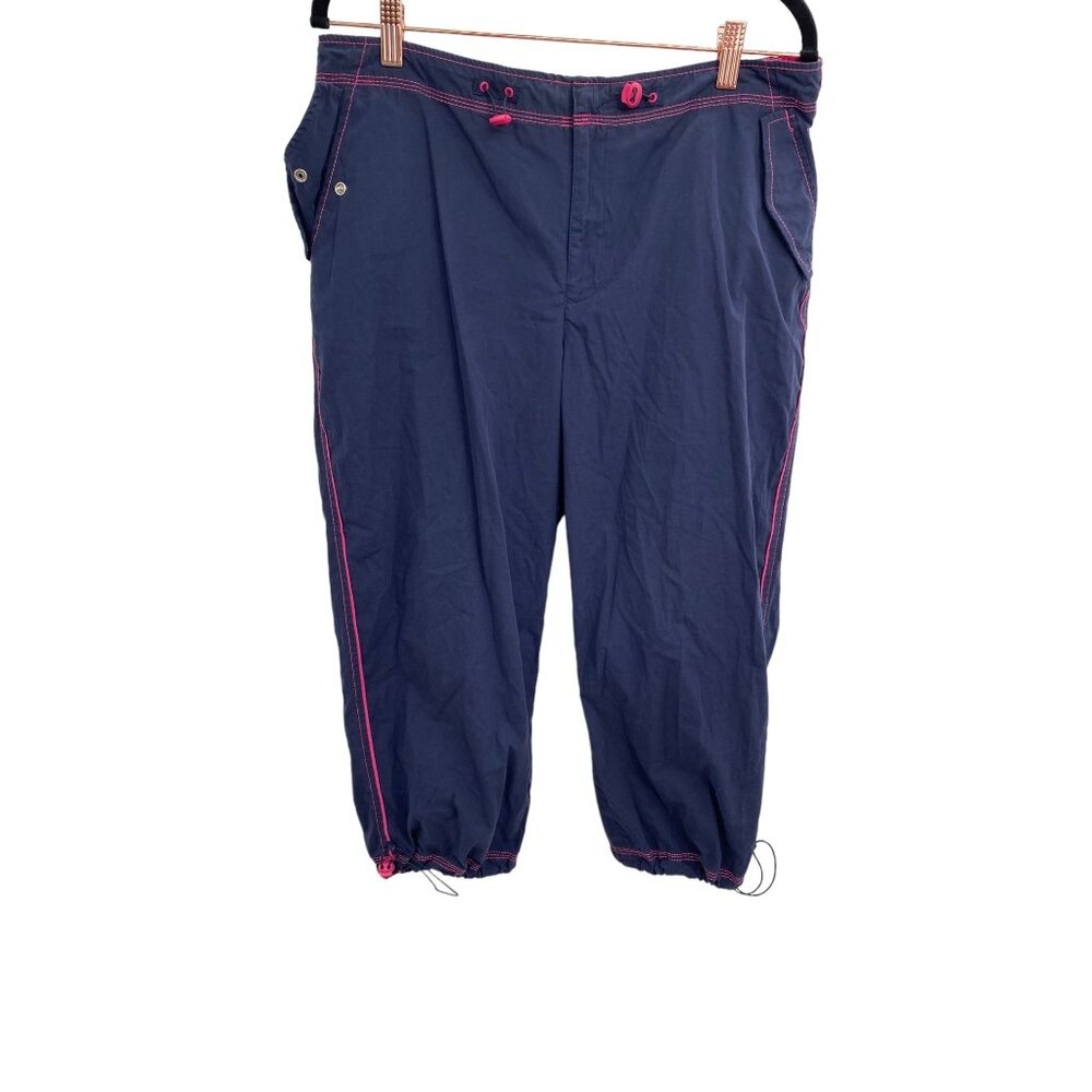 SJB Large Active Capris Blue with pink trim